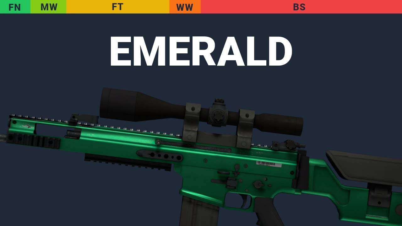 SCAR-20 Emerald - Skin Float And Wear Preview