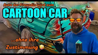 CARTOON LACKIERUNG | Danis Kombi wird zum COMIC CAR