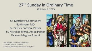 27th Sunday in Ordinary Time 10/05/2025