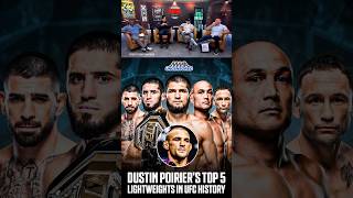Dustin Poirier shares his UFC lightweight top five all-time 👀🏆