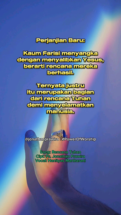 song: Rencana Tuhan (cipt Ps. Jonathan Prawira) #rencanatuhan #lagurohanikristen #lagurohani