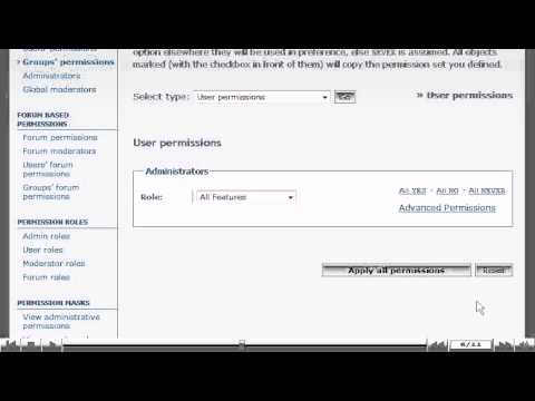 How to manage group permissions in phpBB - phpBB Tutorials