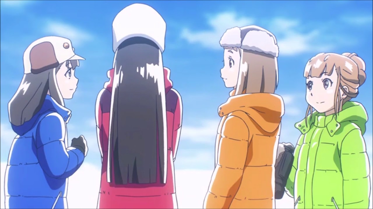 yayan, anime, antarctic, ship, sea, seagulls, dolphin, Sora yori mo Tooi  Basho