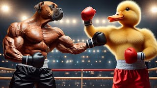 Dog vs Duck boxer.