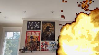 Big Off-Screen Explosion