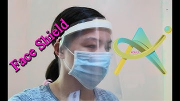 How to make FACE SHIELD at home (using laminating film)