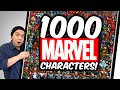 Drawing 1000 marvel characters  200 hours of work