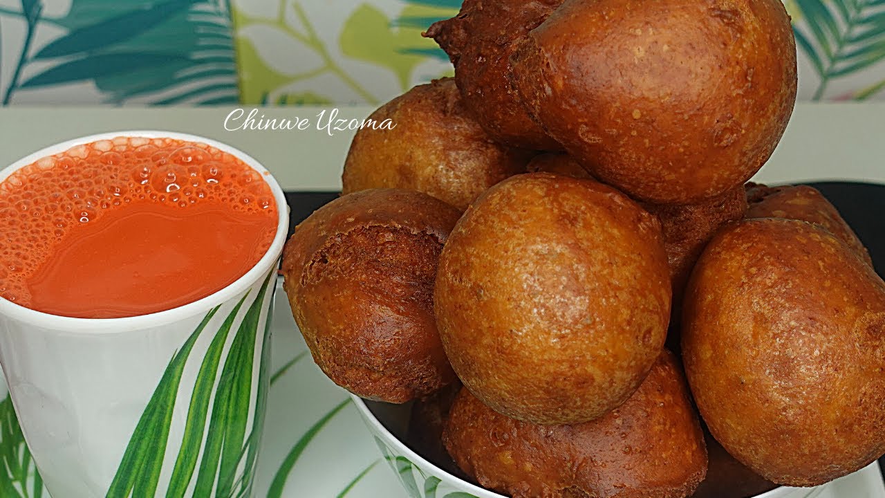 ULTIMATE BREAKFAST - Plantain puff-puff and carrot juice | Chinwe Uzoma Kitchen