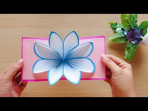 How to make Pop up Flower Card| วิธีทำการ์ดป๊อปอัพ ดอกไม้ง่ายๆ