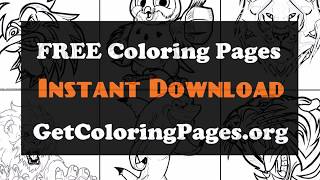 Cartoon coloring pages pdf