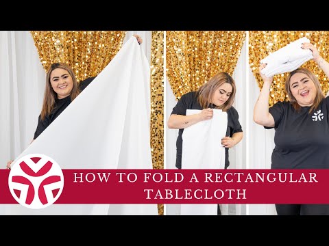 How to Fold a Rectangular Tablecloth