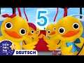 Fünf kleine Entlein im Bus! | Kinderlieder | Little Baby Bum Deutsch | Cartoons für Kinder