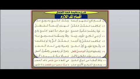 شرح متن تحفة الأطفال والغلمان في تجويد كلمات القرآن للقارئ الشيخ عطية محمد عطية 24