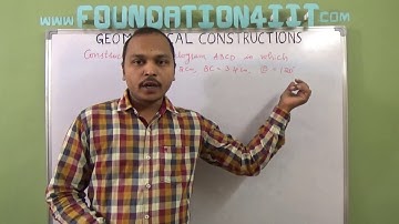How to Construct a Parallelogram When Two Consecutive sides and included angle are given