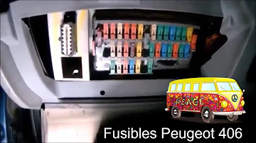 Où se trouve la boite à fusibles sur une Peugeot 406 ?