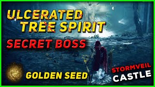 How to FIND & Kill SECRET BOSS STORMVEIL CASTLE (Ulcerated Tree Spirit) Elden Ring
