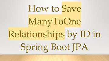 How to Save ManyToOne Relationships by ID in Spring Boot JPA