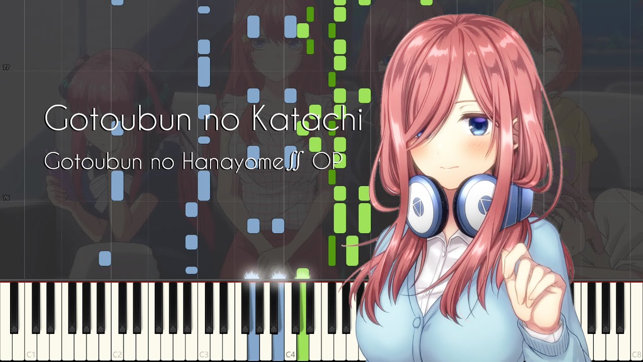 Gotoubun no Hanayome ∬ (Season 2) OP - Gotoubun no Katachi (Piano) 