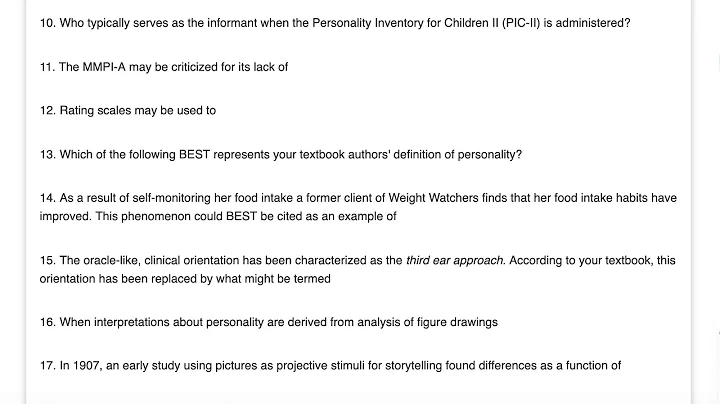 PSYC 421 Quiz 7 (newest)