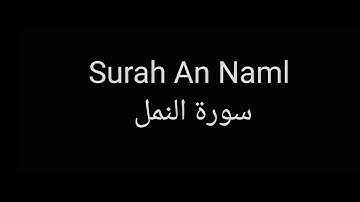 Surah An Naml by Raad Mohammed Al Kurdi with English translation سورة النمل للشيخ رعد محمد الكردي
