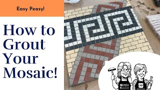 Setting and Grouting a Mosaic Tabletop