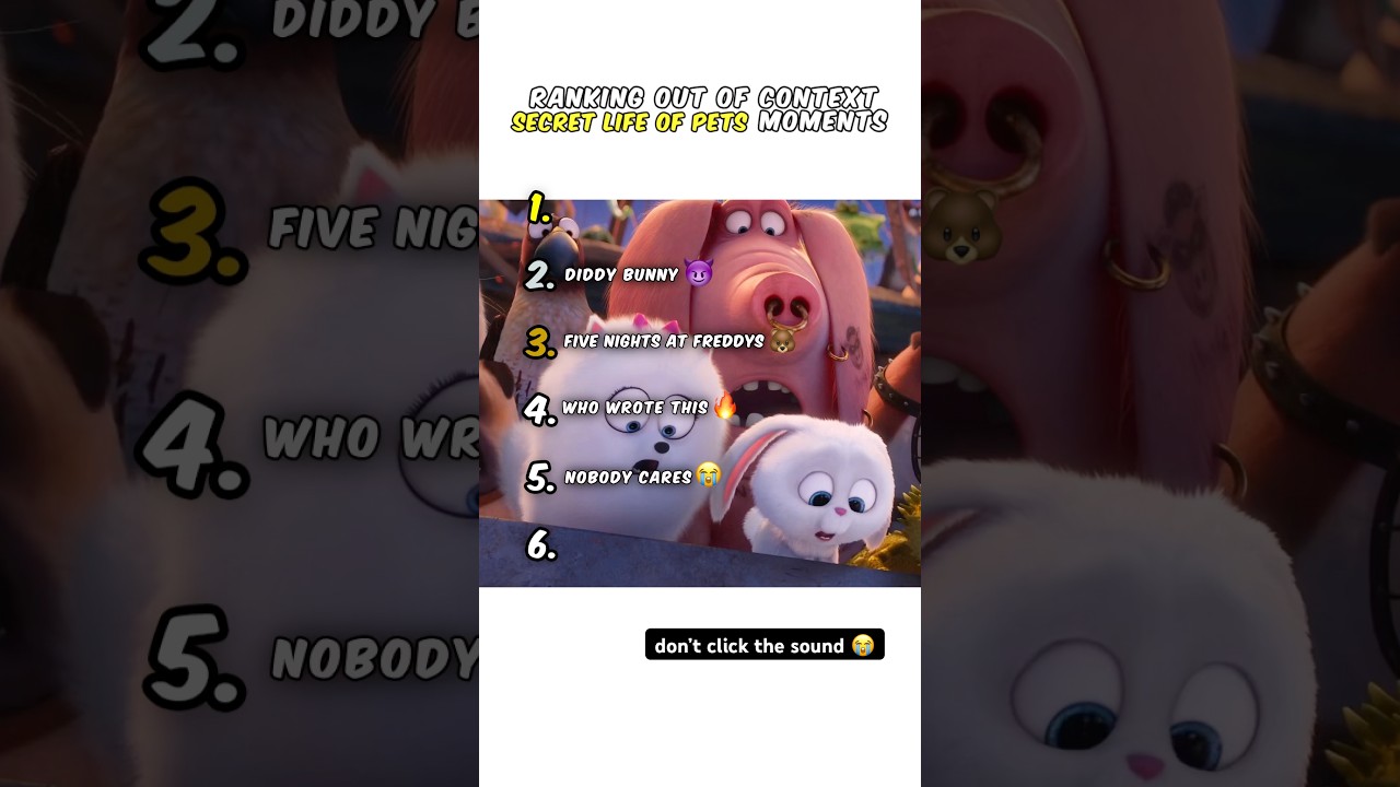 Ranking Secret Life Of Pets Moments 😭