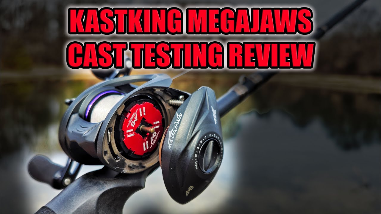 Cast Testing Review of KastKing MegaJaws Elite Shallow Spool Baitcasting  Reel 
