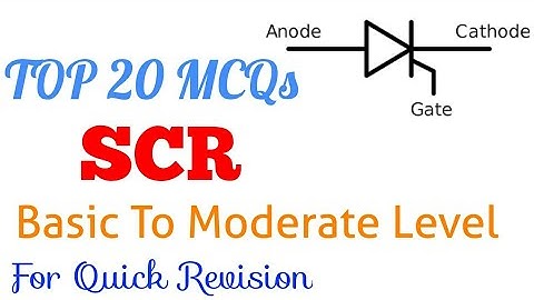 TOP 20 MCQs ON SCR | Basic to Moderate Level