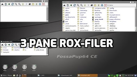 Three pane ROX-Filer setup