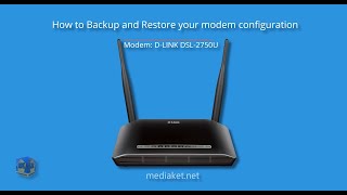 D-LINK DSL-2750U modem router - How to Backup and Restore modem configuration