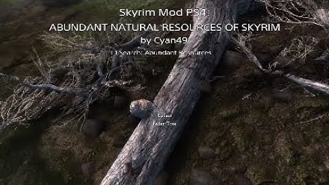 Skyrim Mod PS4: ABUNDANT NATURAL RESOURCES OF SKYRIM by Cyan49