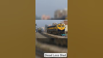 LIGHT EMDs, Dead ALCo, SEMAPHORE Signals | DHURI Junction  #Shorts #diesellocoshed