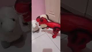 Anak main dinosaurus tirek toys lucu