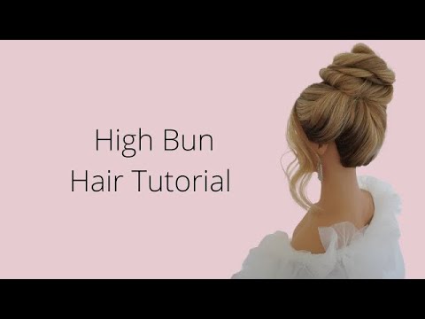 How To: High Bun, High Bridal Bun Tutorial, Prom Hairstyle - YouTube