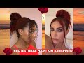 ★★❤️❤️  Red natural hair: Kim Kardashian inspired || 🇬🇧UK Natural Hair ★★”