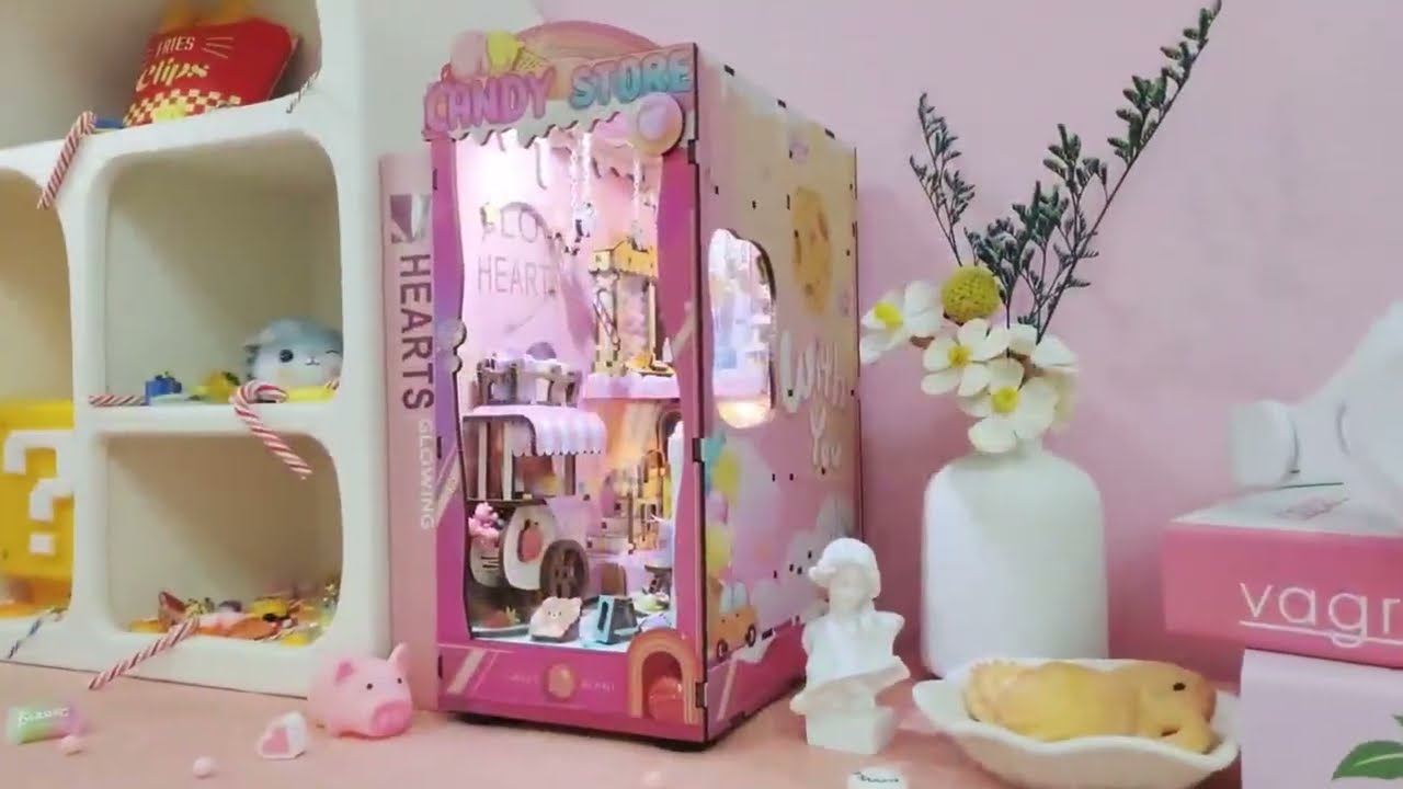 🍭Candy Store DIY Wooden Book Nook📚 Unleash Your Inner Child