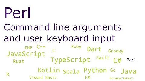 Perl - Command line arguments and user keyboard input