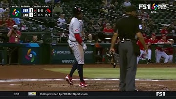 Trayce Thompson RBI SINGLE pulls Great Britain WITHIN 1