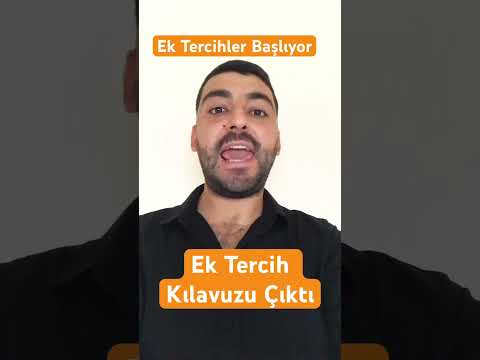 EK TERCİH KILAVUZU YAYINLANDI- EK TERCİH NE ZAMAN? #ektercih #ykstercih