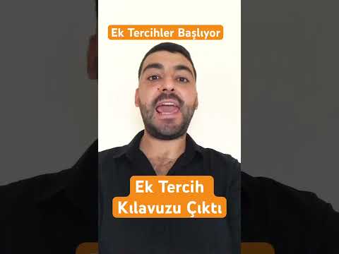 EK TERCİH KILAVUZU