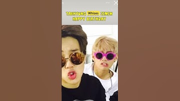 Taehyung whished jimin happy birthday 🥳 #jimin #btsnews #jiminday #taehyung #jiminbts