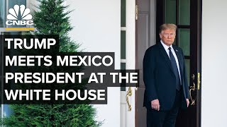 President Trump signs a joint declaration with Mexico's President — 7\/8\/2020
