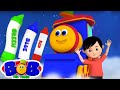 Canção de cores de giz de cera | Videos infantiles | Bob The Train em Português | Desenhos animado