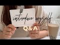 ENG SUB)質問、自己紹介動画〜Q&A〜introduce myself