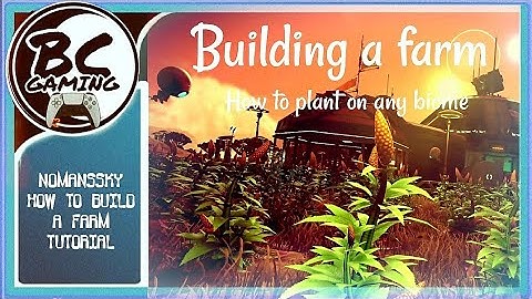 No Mans Sky - How To Build An Outdoor Farm Using Wire Glitch (Plant On Planets Surface Any Biome)