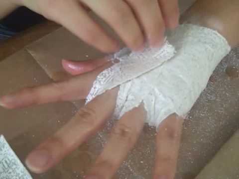Hand Sculptures made with plaster wrap - YouTube