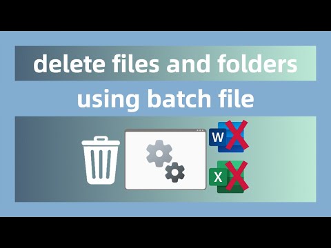 How To Delete Files And Folders With A Batch File