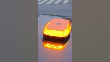APP remote control wireless strobe light bar, amber magnetic LED warning light for trucks.