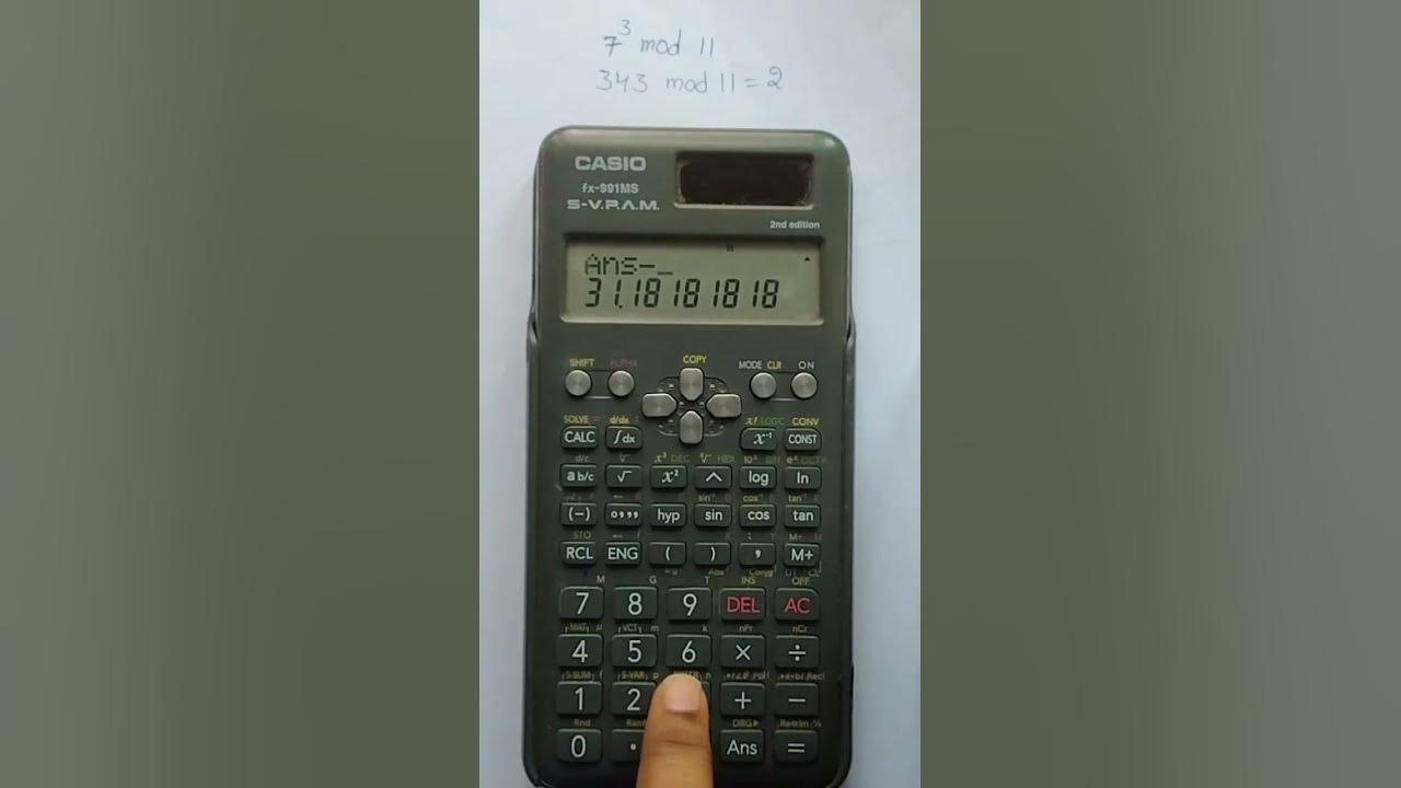 calculate mod(using scientific calculator) YouTube