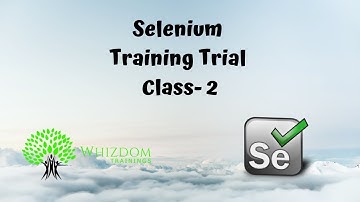 Selenium Training Trial Class-2